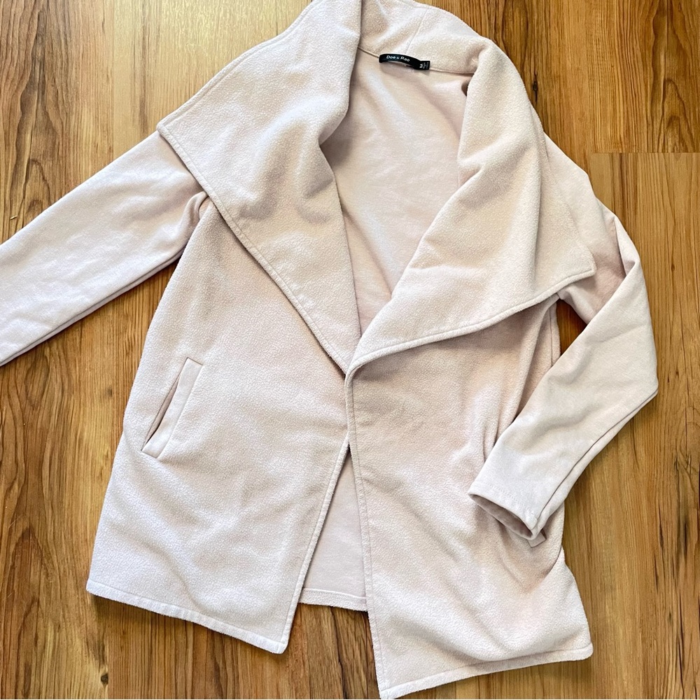 Doe & Rae soft pink sweater / jacket